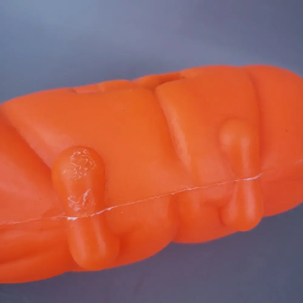 VTG Halloween Jack-O-Lantern Flat Face Pumpkin Blow Mold Window Light  USA
